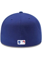 New Era Texas Rangers Mens Blue AC Game LC 59FIFTY Fitted Hat