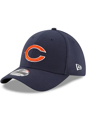 New Era Chicago Bears Mens Navy Blue Team Classic 39THIRTY Flex Hat