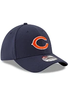 New Era Chicago Bears Mens Navy Blue Team Classic 39THIRTY Flex Hat