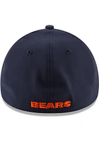 New Era Chicago Bears Mens Navy Blue Team Classic 39THIRTY Flex Hat