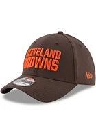 New Era Cleveland Browns Mens Brown Team Classic 39THIRTY Flex Hat