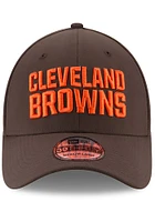 New Era Cleveland Browns Mens Brown Team Classic 39THIRTY Flex Hat