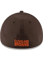 New Era Cleveland Browns Mens Brown Team Classic 39THIRTY Flex Hat