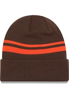New Era Cleveland Browns Brown Cuff Mens Knit Hat