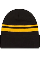 New Era Pittsburgh Steelers Black Cuff Mens Knit Hat