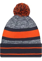 New Era Chicago Bears Navy Blue Cuff Pom Mens Knit Hat