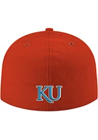 New Era Kansas Jayhawks Mens Red 3T 59FIFTY Fitted Hat