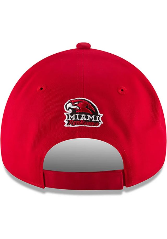 New Era Miami RedHawks The League 9FORTY Classic Adjustable Hat - Red