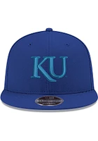 New Era Kansas Jayhawks Blue Tonal 9FIFTY Mens Snapback Hat