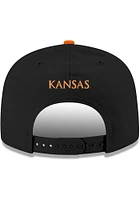 New Era Kansas Jayhawks Black Hunt 9FIFTY Mens Snapback Hat