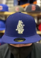 New Era Chicago Cubs Mens Blue Cooperstown Wool 59FIFTY Fitted Hat