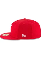 New Era Cincinnati Reds Mens Red 1869 Cooperstown Wool 59FIFTY Fitted Hat