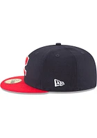 New Era Cleveland Guardians Mens Blue 1973 Cooperstown Wool 59FIFTY Fitted Hat