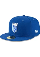 New Era Kansas City Royals Mens Blue 1971 Cooperstown Wool 59FIFTY Fitted Hat