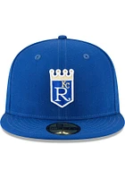 New Era Kansas City Royals Mens Blue 1971 Cooperstown Wool 59FIFTY Fitted Hat