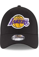 New Era Los Angeles Lakers Mens Black Team Classic 39THIRTY Flex Hat