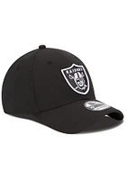 New Era Las Vegas Raiders Mens Black Team Classic 39THIRTY Flex Hat