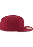 New Era Philadelphia Phillies Mens Maroon 1970 Cooperstown Wool 59FIFTY Fitted Hat