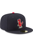 New Era St Louis Cardinals Mens Blue 1950 Cooperstown Wool 59FIFTY Fitted Hat
