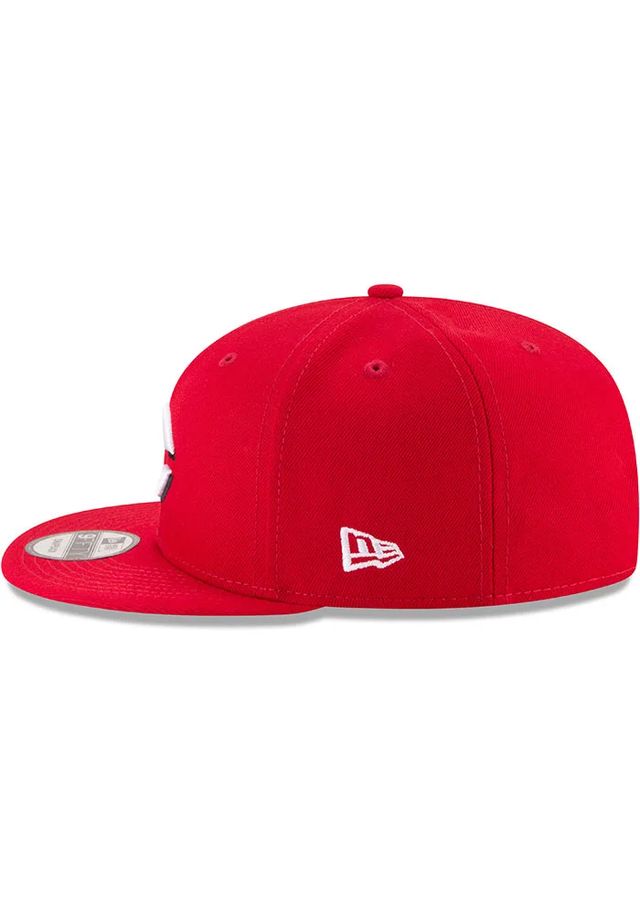 New Era Cincinnati Reds Red Basic 9FIFTY Mens Snapback Hat