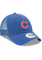 New Era Chicago Cubs Trucker 9FORTY Adjustable Hat - Blue