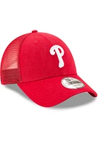 New Era Philadelphia Phillies Trucker 9FORTY Adjustable Hat - Red