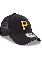 New Era Pittsburgh Pirates Trucker 9FORTY Adjustable Hat - Black
