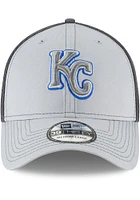 New Era Kansas City Royals Mens Grey Neo 39THIRTY Flex Hat