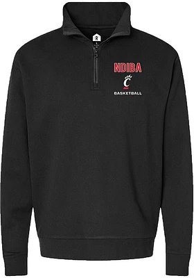 Alliance Ndiba  Rally Cincinnati Bearcats Mens NIL Embroidered Long Sleeve Qtr Zip Pullover