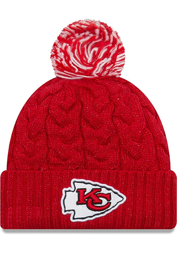 New Era Kansas City Chiefs Red Cozy Cable Womens Knit Hat