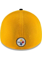 New Era Pittsburgh Steelers Mens Black 2T Sided 39THIRTY Flex Hat