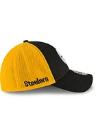 New Era Pittsburgh Steelers Mens Black 2T Sided 39THIRTY Flex Hat