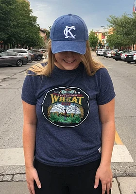 New Era Kansas City Rugged Washed 9TWENTY Adjustable Hat - Blue