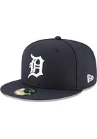 New Era Detroit Tigers Navy Blue AC Home JR 59FIFTY Youth Fitted Hat