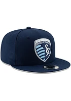 New Era Sporting Kansas City Mens Navy Blue Basic 59FIFTY Fitted Hat