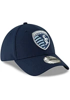 New Era Sporting Kansas City Mens Navy Blue Basic 39THIRTY Flex Hat
