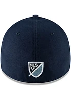 New Era Sporting Kansas City Mens Navy Blue Basic 39THIRTY Flex Hat