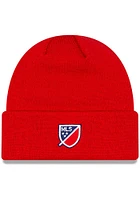 New Era FC Dallas Red Basic Cuff Mens Knit Hat