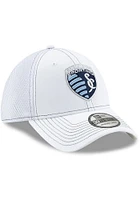 New Era Sporting Kansas City White JR White Team Neo 39THIRTY Adjustable Toddler Hat