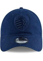 New Era Sporting Kansas City Mens Navy Blue NE Core Fit Tonal 49FORTY Fitted Hat