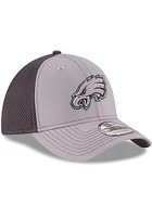 New Era Philadelphia Eagles Mens Grey Grayed Out Neo 2 39THIRTY Flex Hat