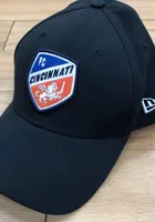 New Era FC Cincinnati Mens Black 39THIRTY Flex Hat