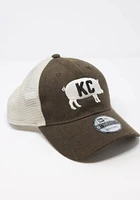 New Era Kansas City KC Pig Trucker 9TWENTY Adjustable Hat - Brown