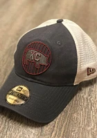 New Era Kansas City KC Pig BBQ Trucker 9TWENTY Adjustable Hat - Charcoal