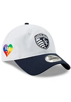 New Era Sporting Kansas City MLS 2019 Pride Celebration 9TWENTY Adjustable Hat - Navy Blue