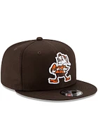Brownie  New Era Cleveland Browns Brown Brownie Basic 9FIFTY Mens Snapback