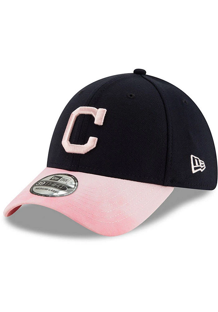 New Era Cleveland Guardians Mens Pink 2019 Mothers Day 39THIRTY Flex Hat