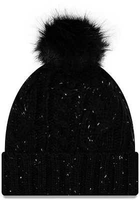 New Era Sporting Kansas City Black Fuzzy Pom Womens Knit Hat