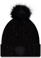New Era Sporting Kansas City Black Fuzzy Pom Womens Knit Hat