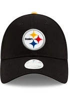 New Era Pittsburgh Steelers Black Bow Back 9TWENTY Womens Adjustable Hat